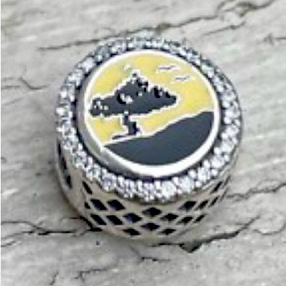 Pandora Aruba Exclusive Travel Charm Bead Bracelet Pendant S925 Silver